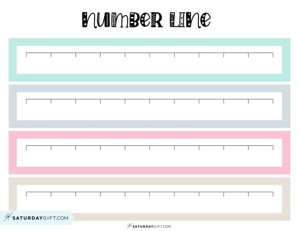 Blank Number Line 24 Cute Free Blank Number Lines Worksheets