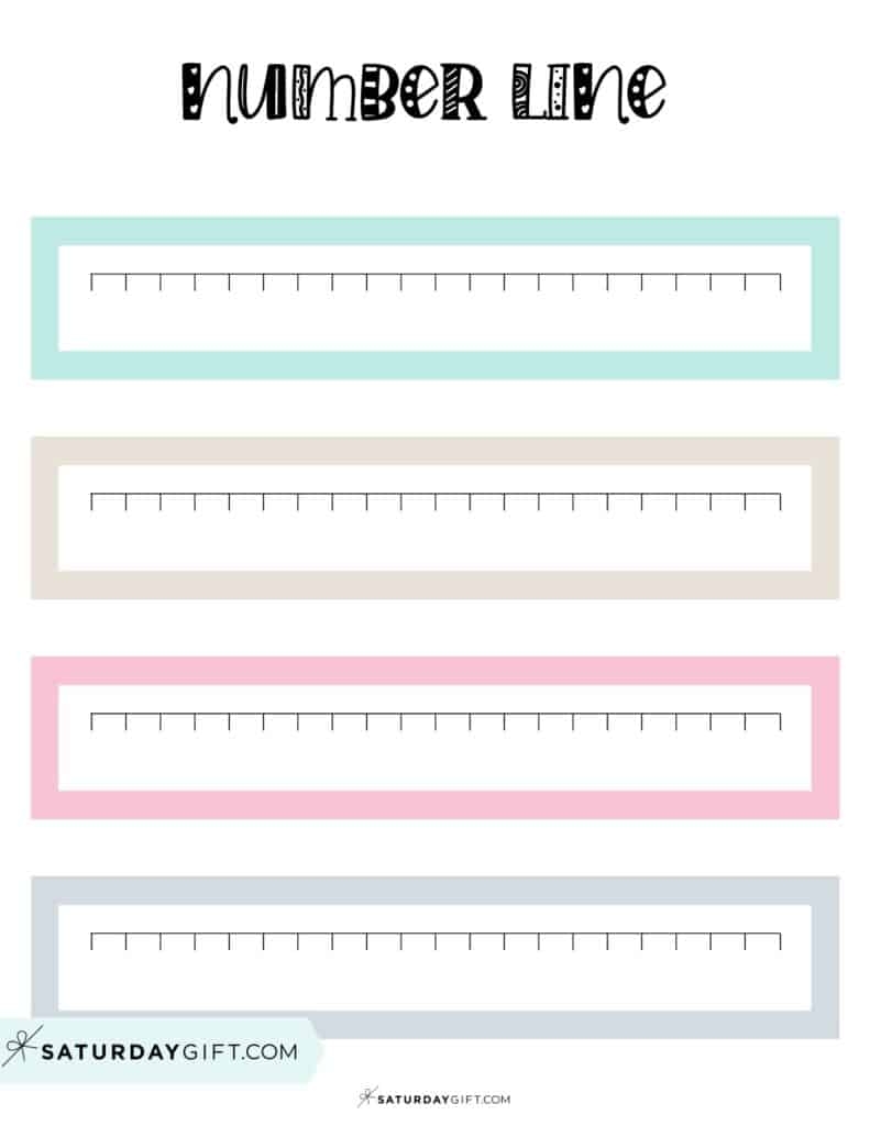 Blank Number Line 24 Cute Free Blank Number Lines Worksheets