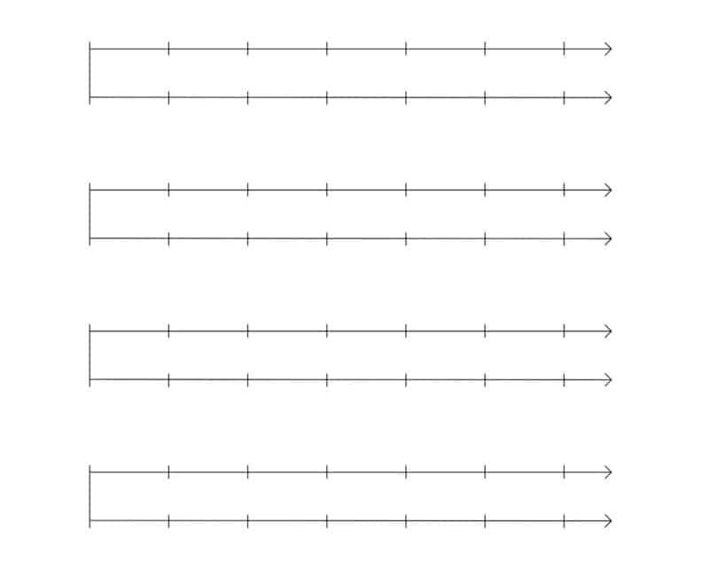Blank Number Line 24 Cute Free Blank Number Lines Worksheets