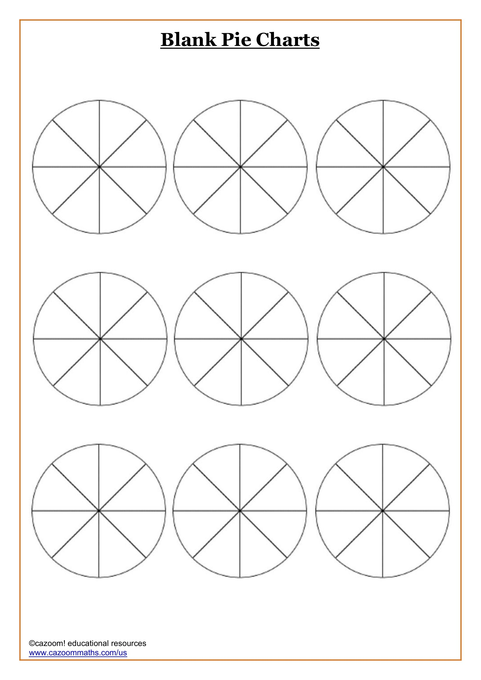 Blank Pie Charts FREE Teaching Resources