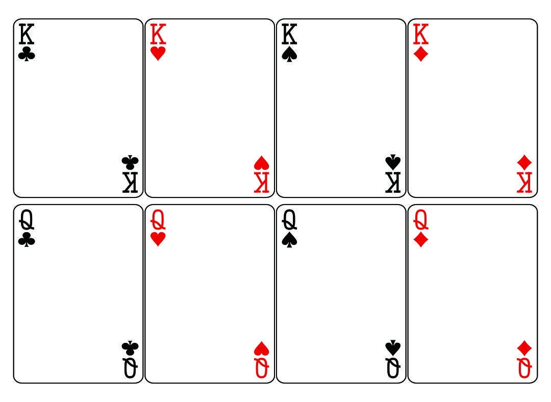 Blank Printable Deck Of Cards