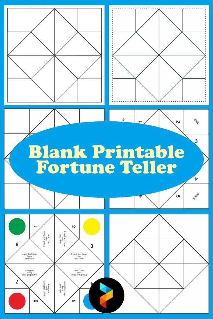 Blank Printable Fortune Teller