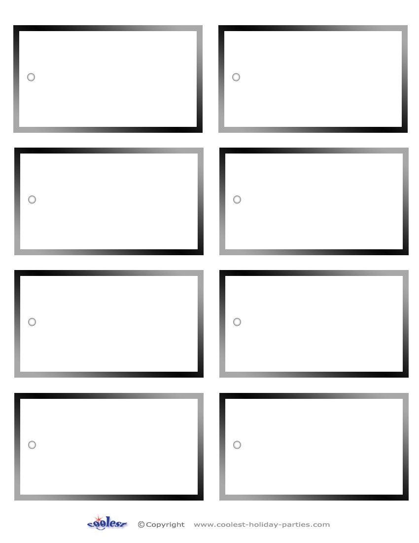 Blank Printable Gift Tags
