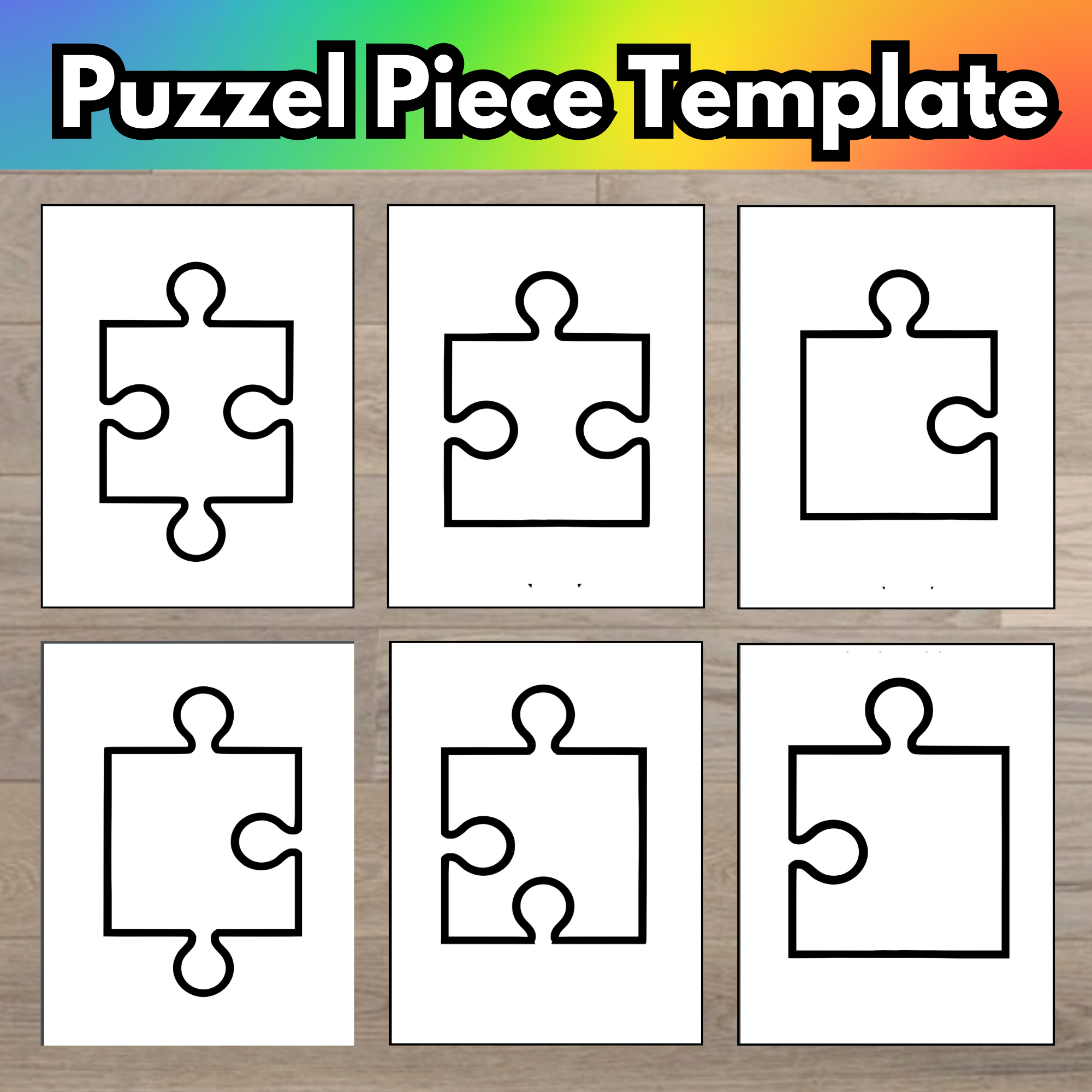 Blank Puzzle Piece Template SPED Classroom SPED Art Project Bulletin Board Ideas Special Needs Classroom DecorNeurodiversity Classful