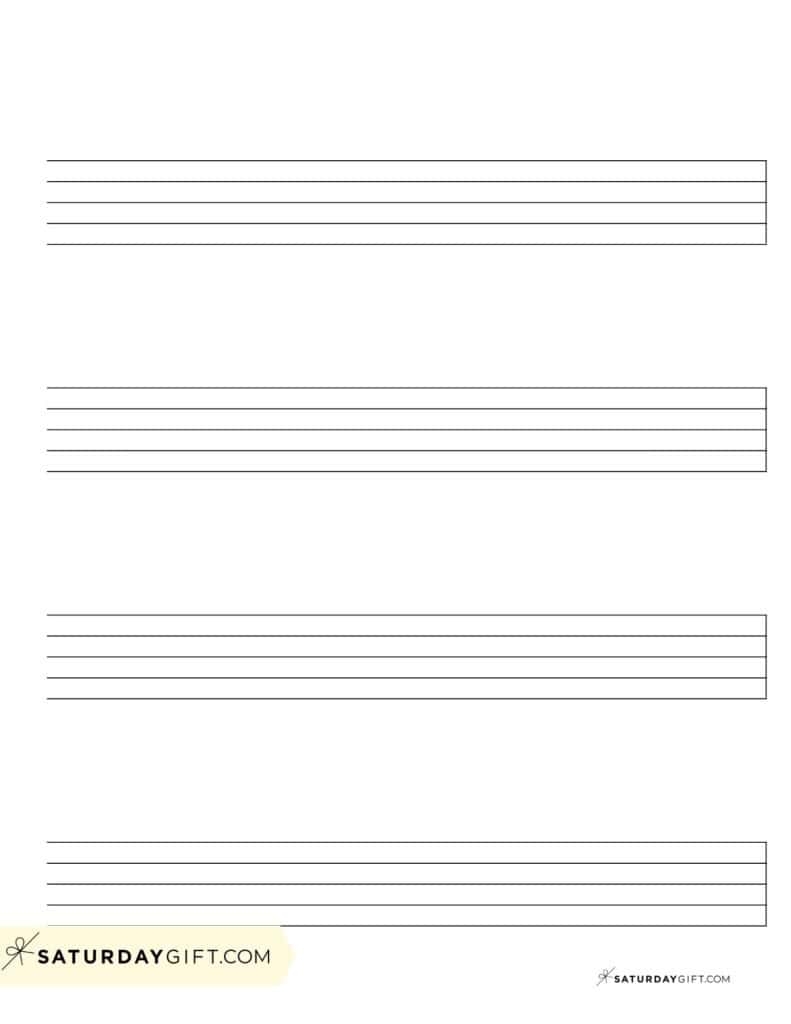 Free Printable Sheet Music Blank