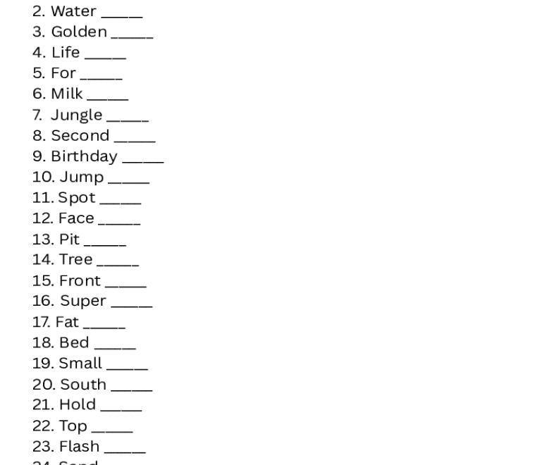 Blank Slate Game Words List Fill Online Printable Fillable Blank PdfFiller