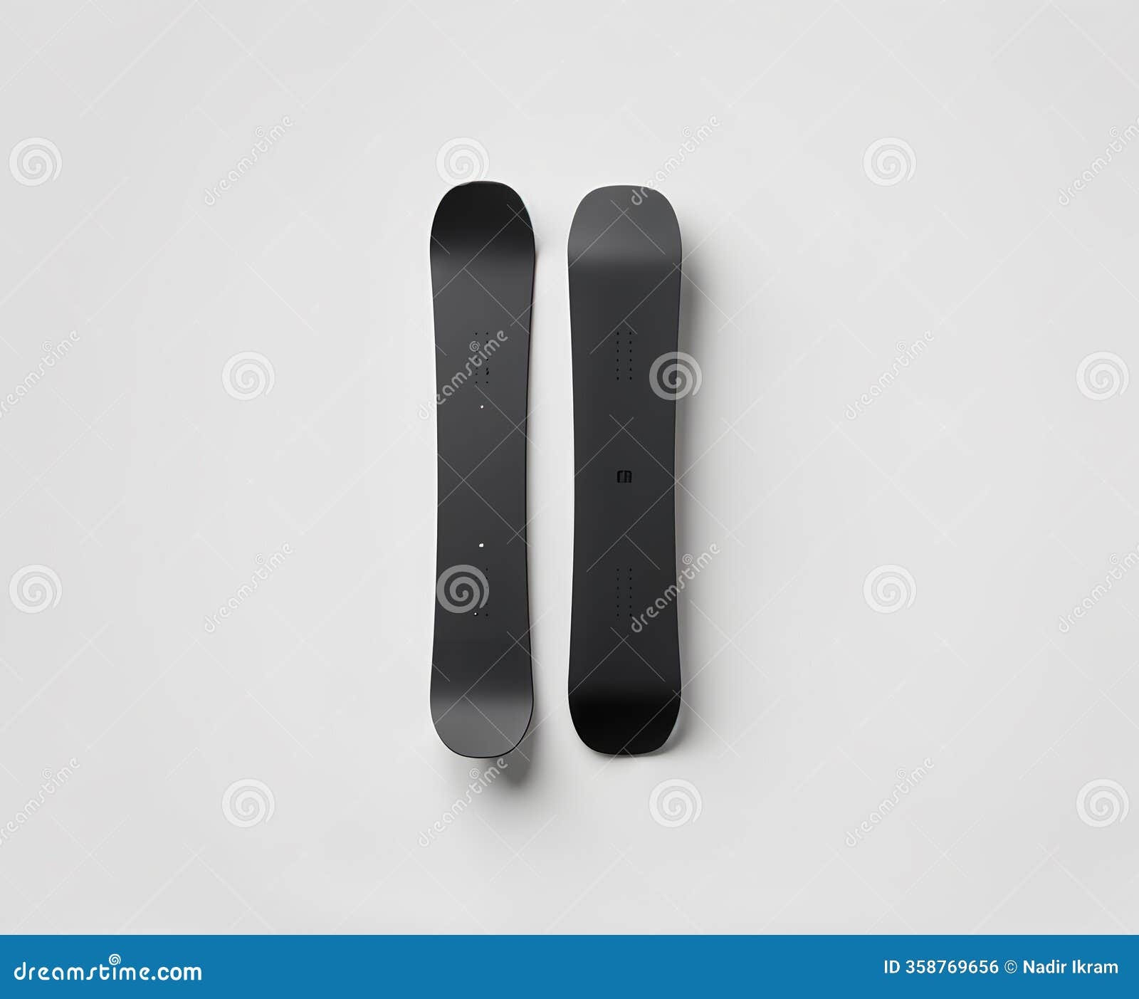 Printable Blank Snowboard Deck Drawing