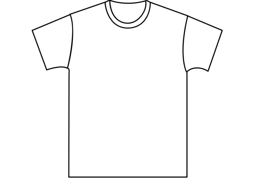 Blank T shirt Template Royalty Free Vector Image