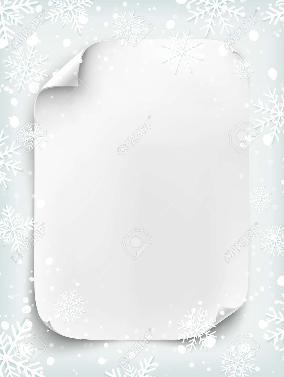 Blank Printable Snowflake Birthday Invitations