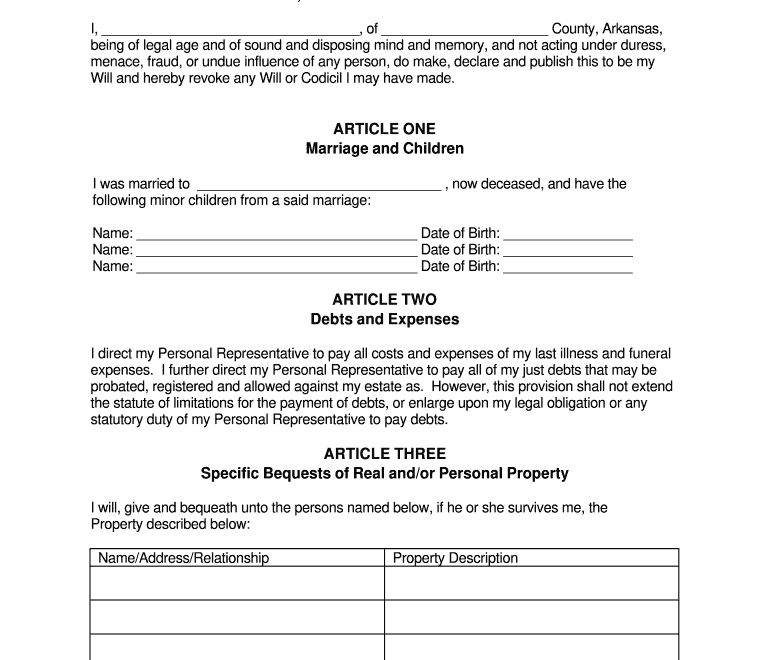 Blank Wills To Print Fill Online Printable Fillable Blank PdfFiller