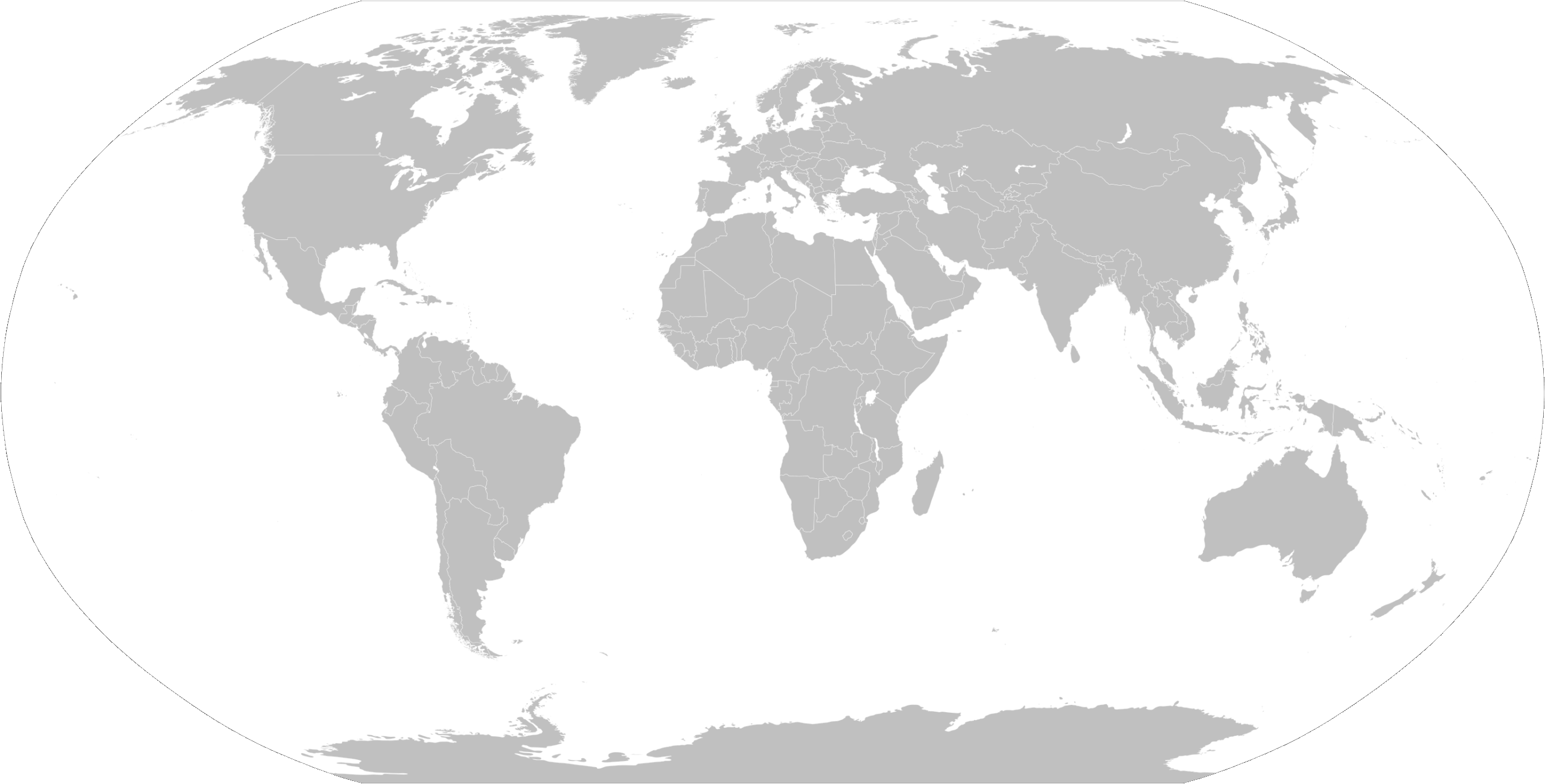 Map Of World Blank Printable