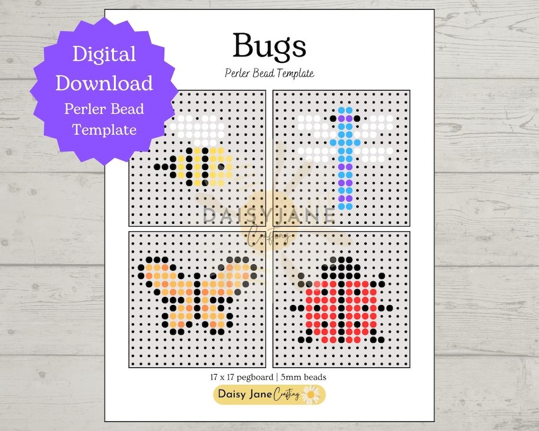 Printable Blank Perler Bead Template