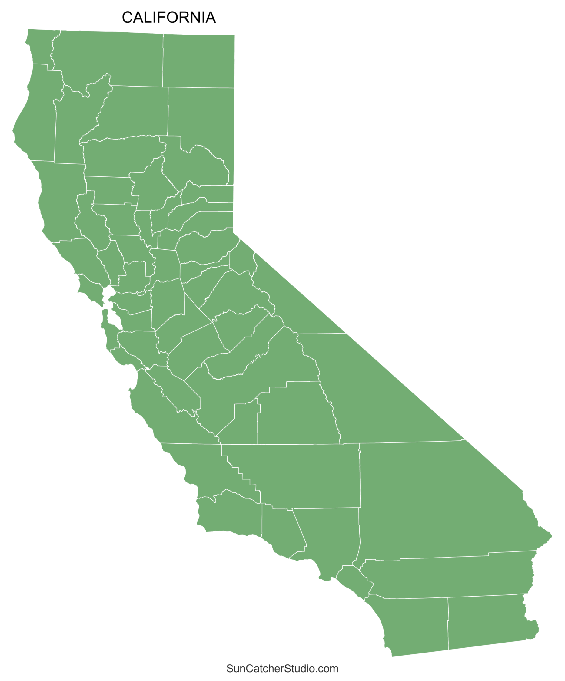 California County Map Printable State Map With County Lines Free Printables Monograms Design Tools Patterns DIY Projects