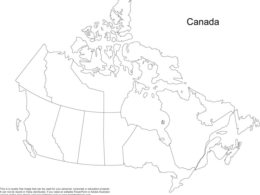 Canada Provinces And Territories Printable Maps FreeUSandWorldMaps