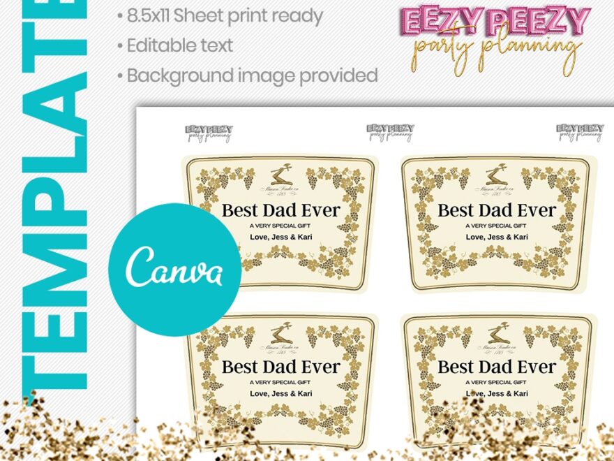 Canva Hennessy Label