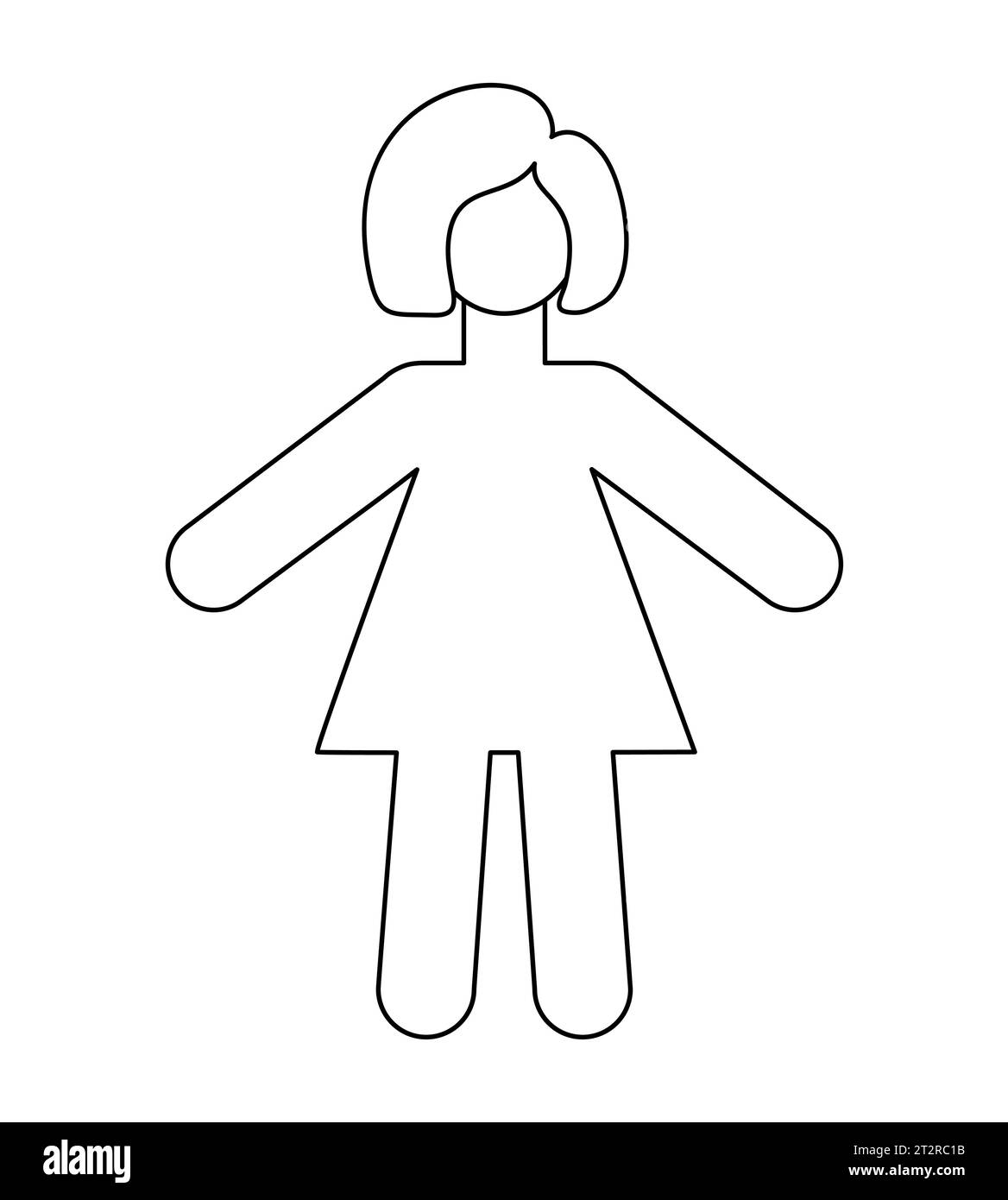 Blank Human Body Outline Printable