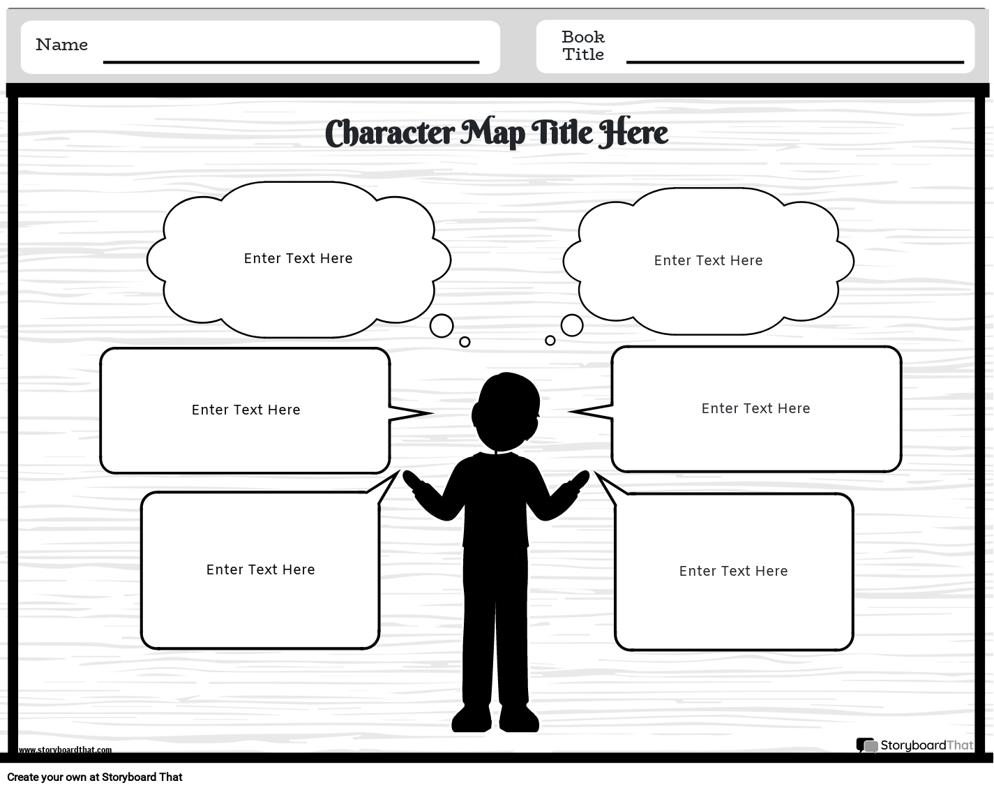 Character Map Worksheet Template At StoryboardThat