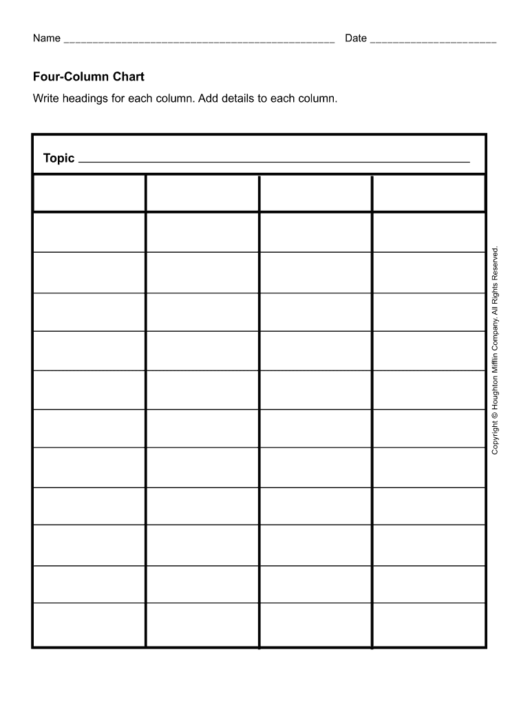 Chart Blank Fill Online Printable Fillable Blank PdfFiller