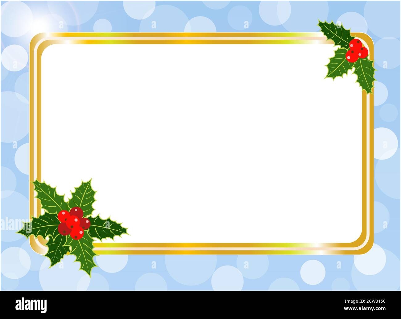 Christmas Card Frame Design Template With Blank Space For Your Text Stock Vector Image Art Alamy