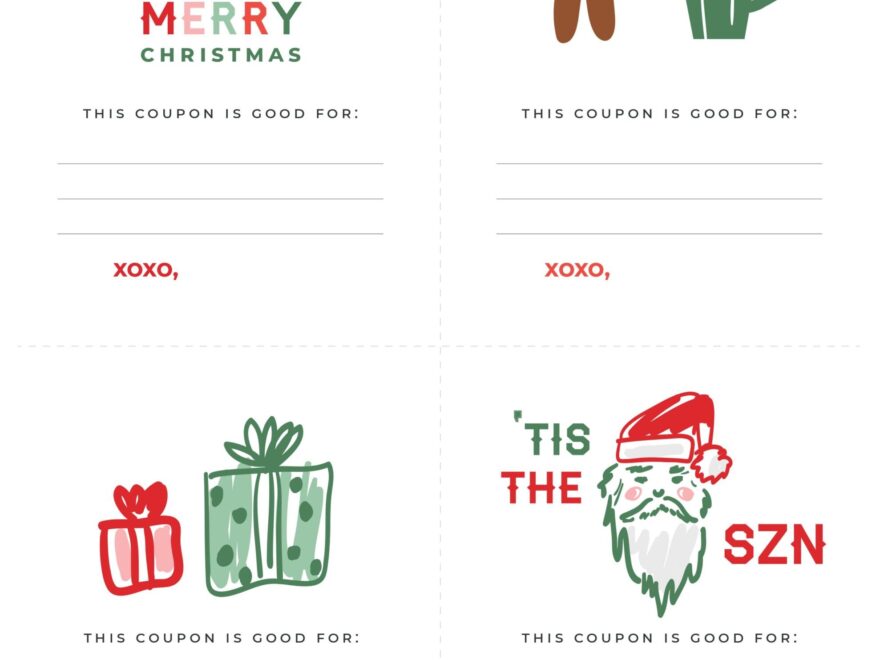 Christmas Coupons IMOM