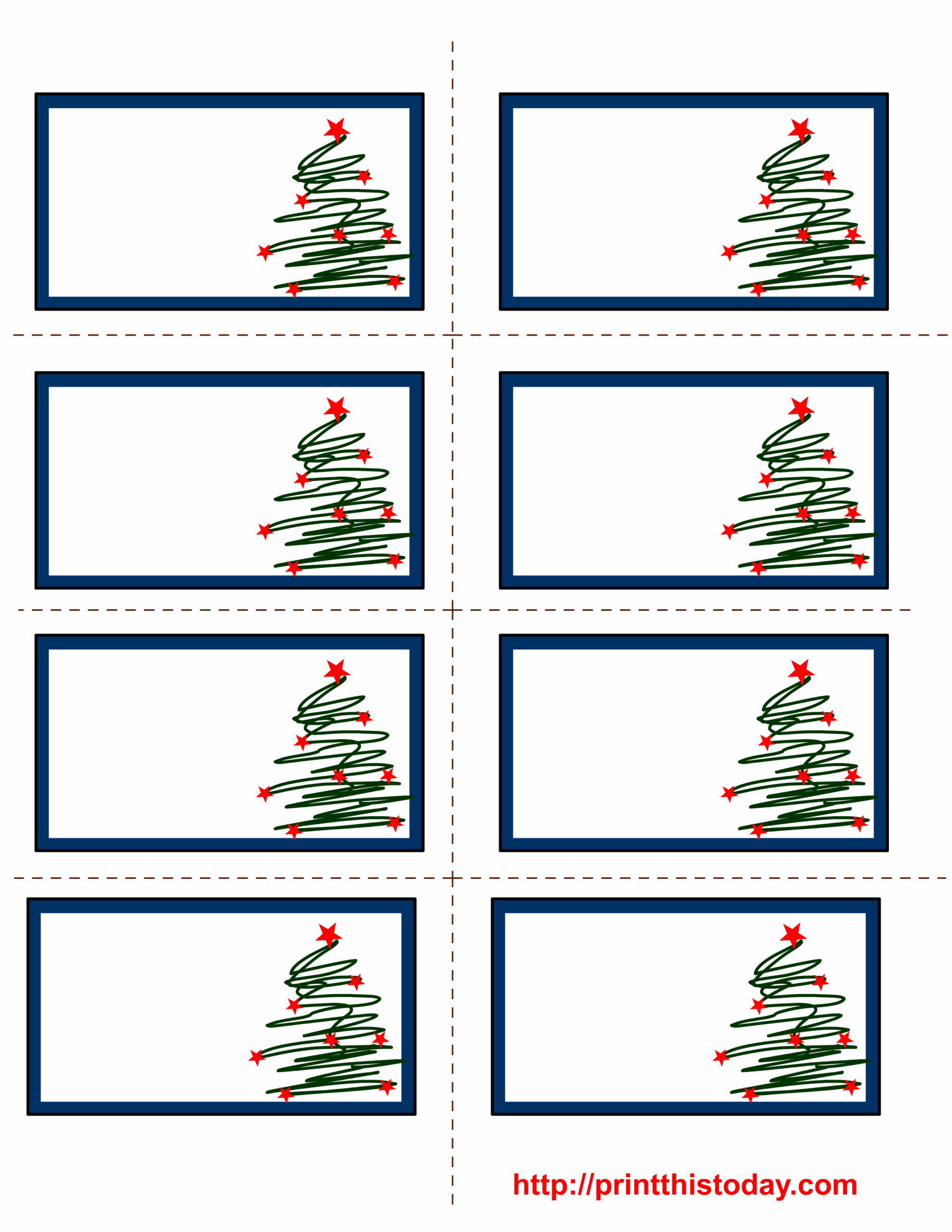 Christmas Labels 12 Free PDF Printables Printablee