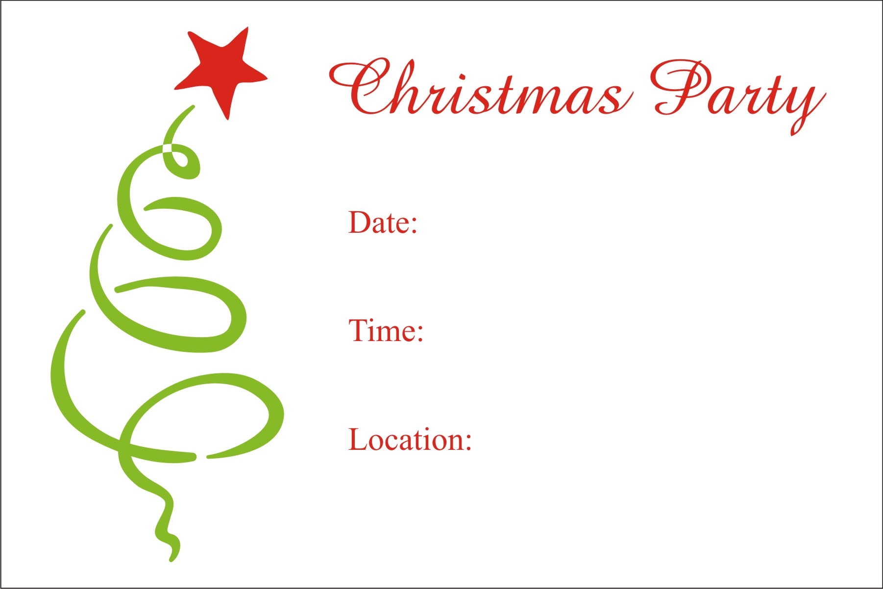 Free Printable Blank Simple Invitations