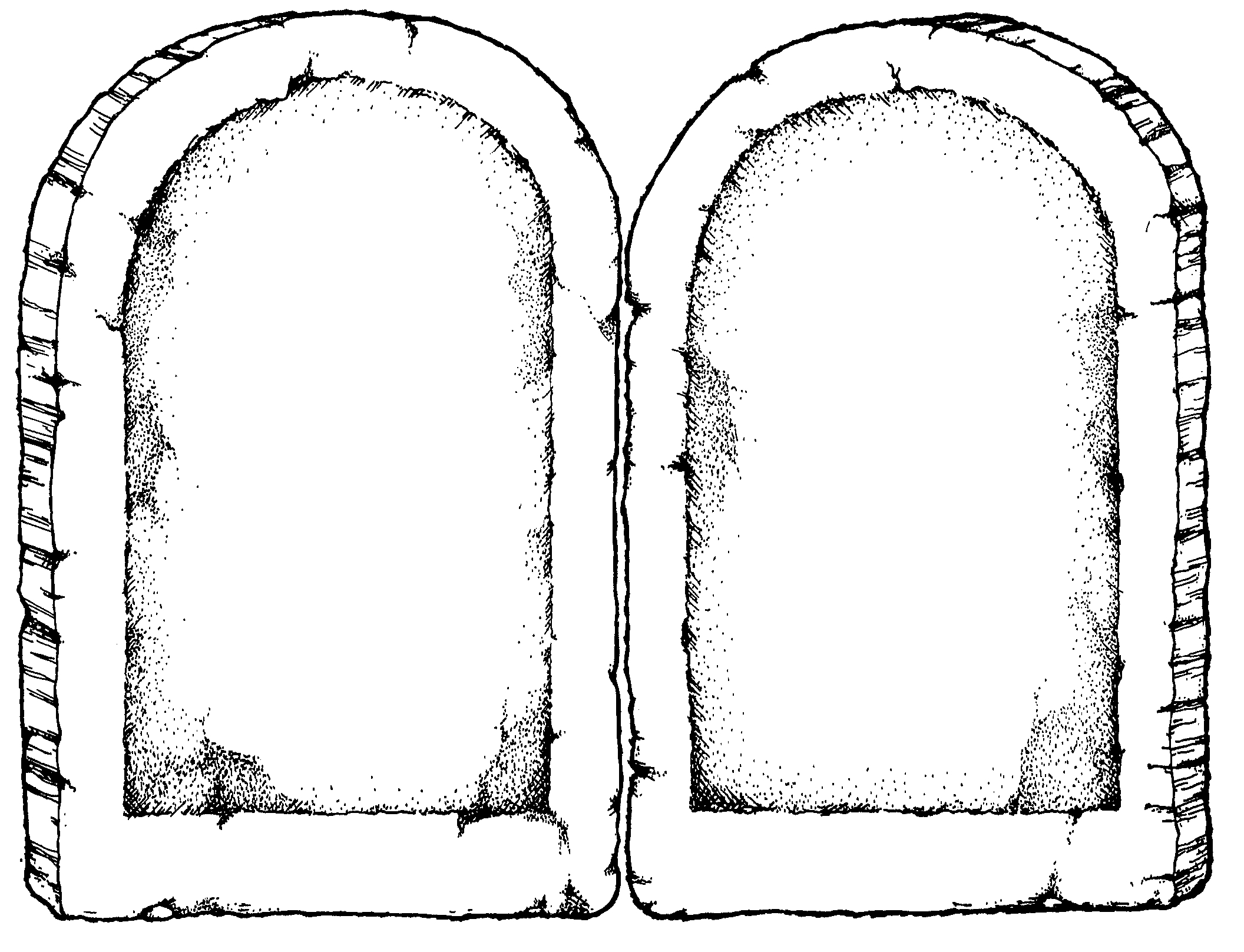 Printable Blank Ten Commandments Tablet