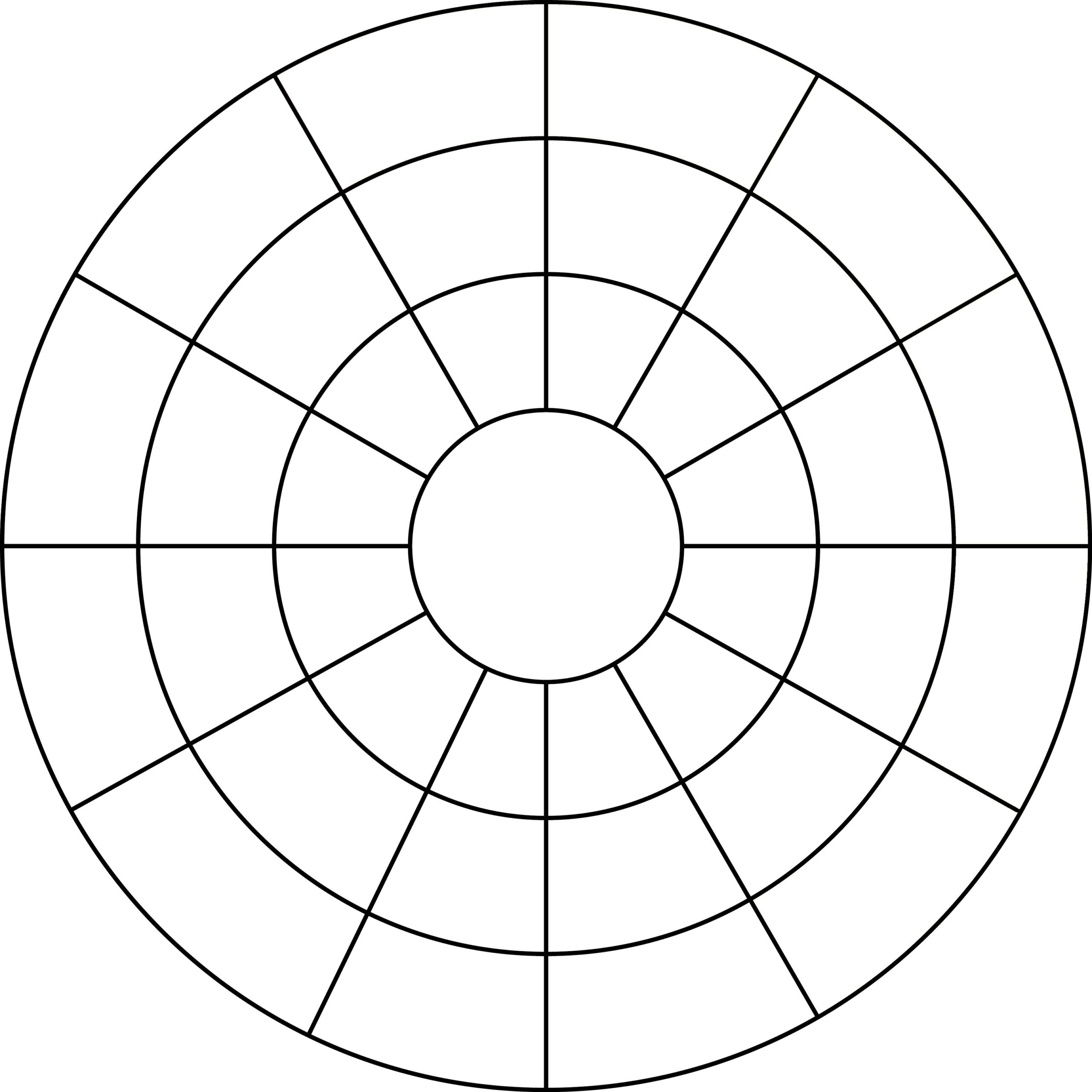 Colour Theory Wheel Template