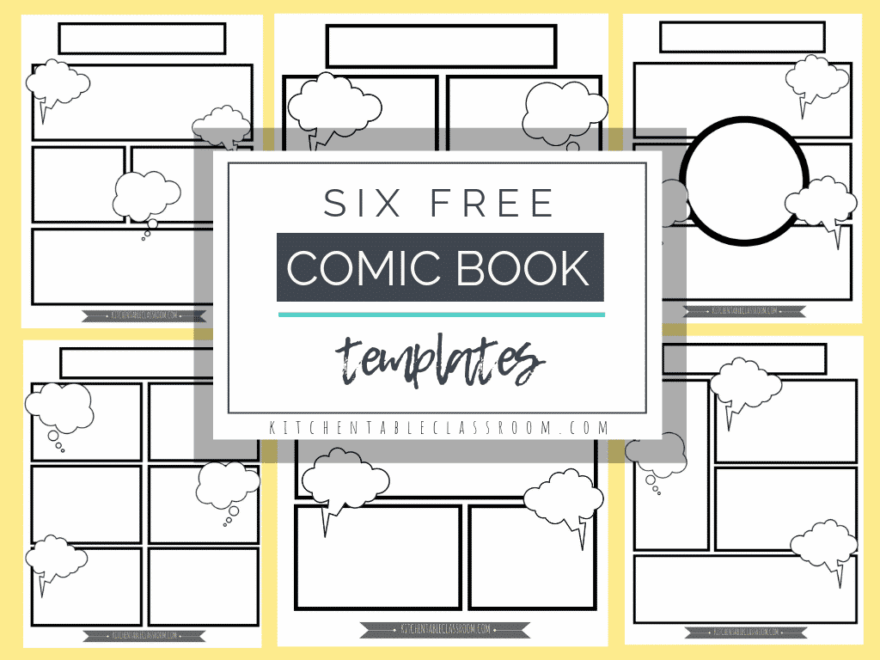 Comic Book Templates Free Printable Pages The Kitchen Table Classroom