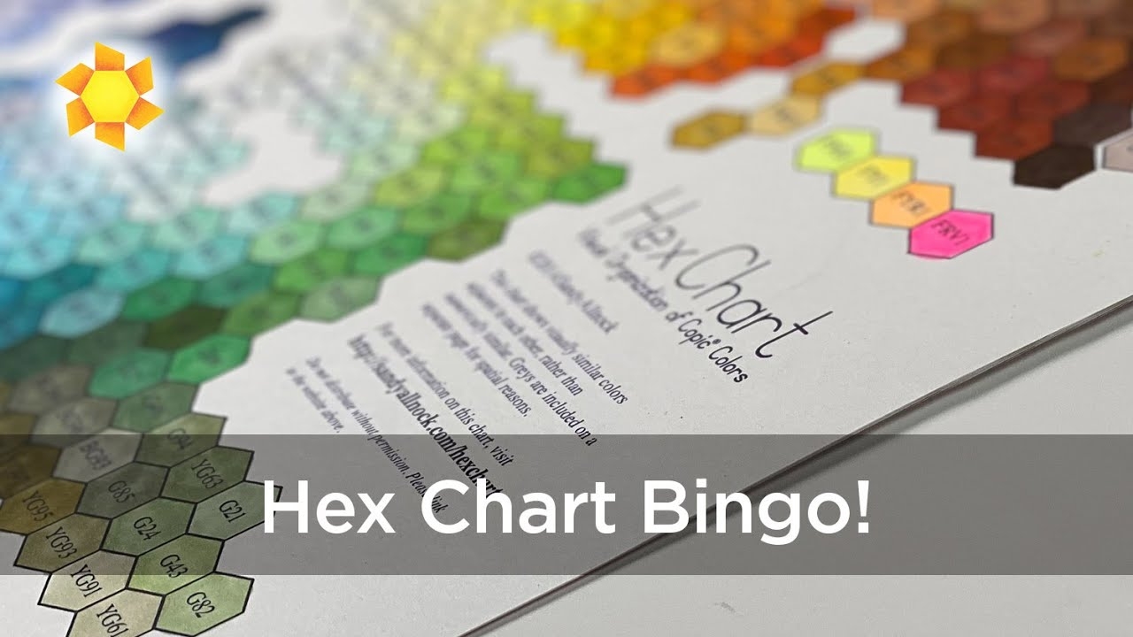 Copic Hex Chart BINGO Sandy Allnock