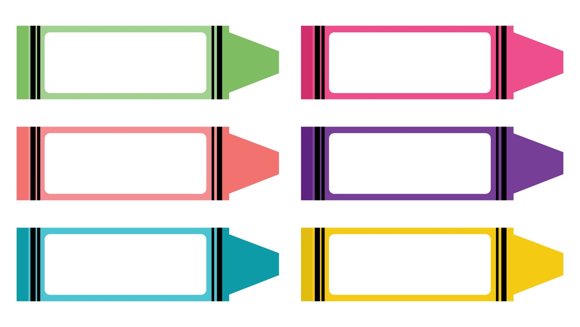 Crayon Gift Tag Free Printable