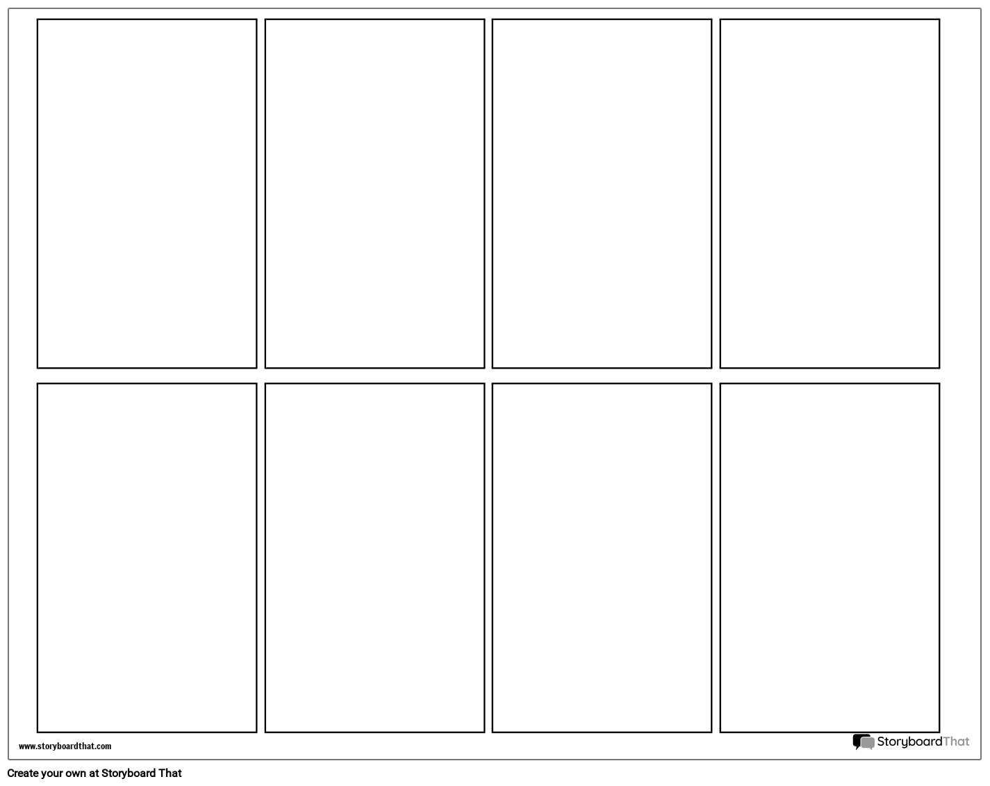 Blank Printable Poster Grid Landscape
