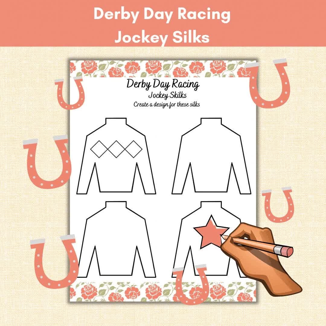 Derby Day Racing Jockey Silks Design And Color Derby Party Horse Racing Activities Senior Adults Youth Group Classroom Family Time Etsy