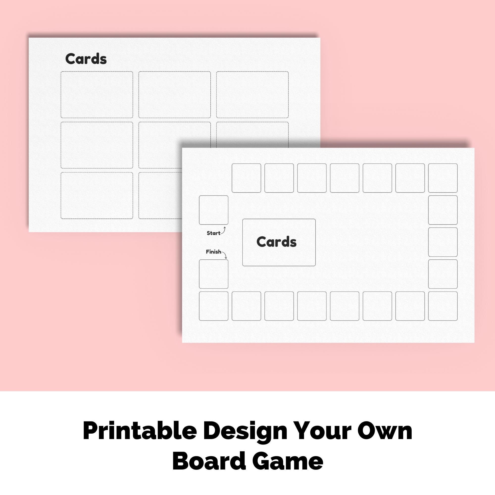 Printable Blank Board Game Cards