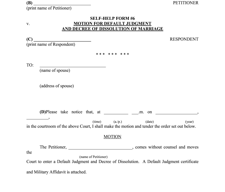 Divorce Papers Fill Online Printable Fillable Blank PdfFiller