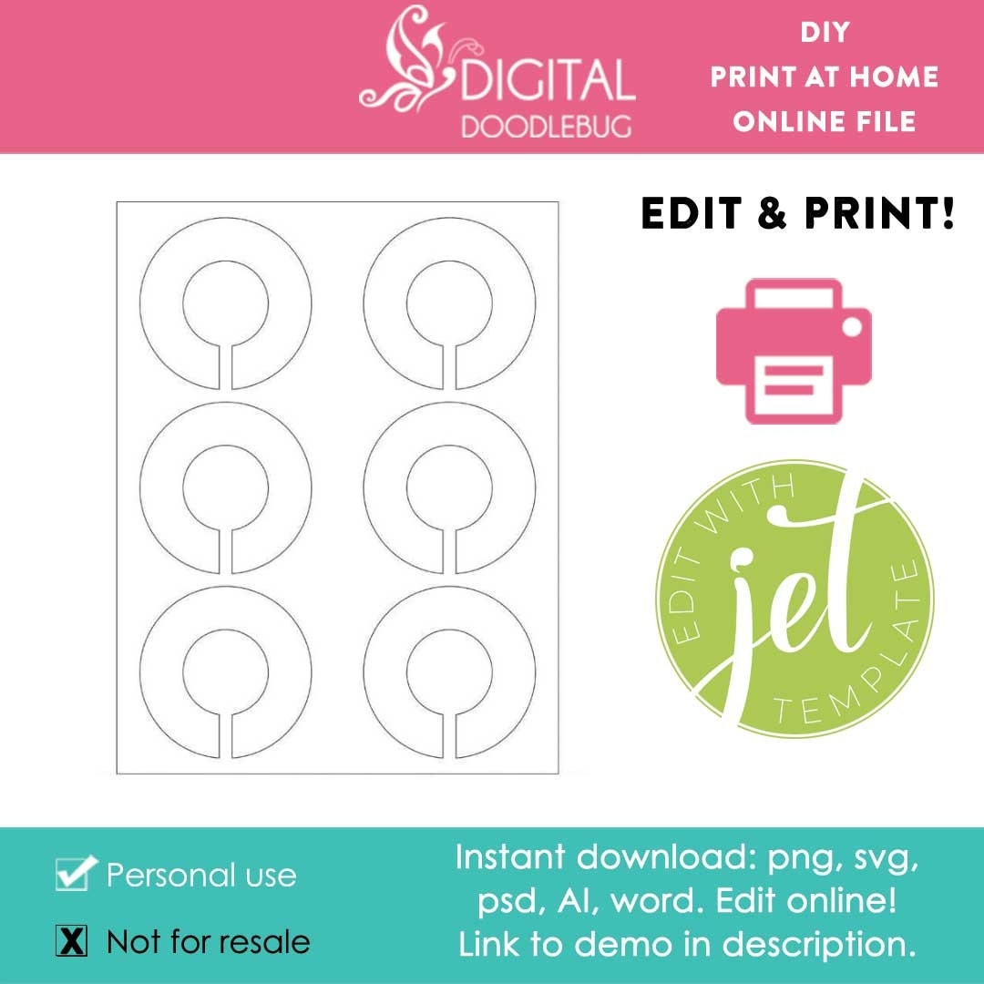 Free Blank Printable Closet Dividers