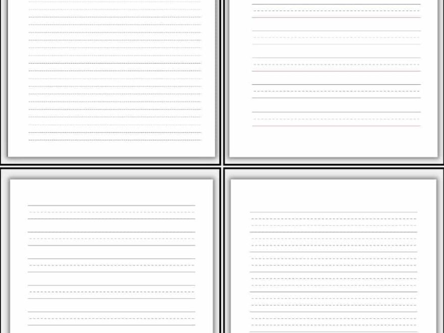 Dotted Lined Paper Printable The Pink Craft Box