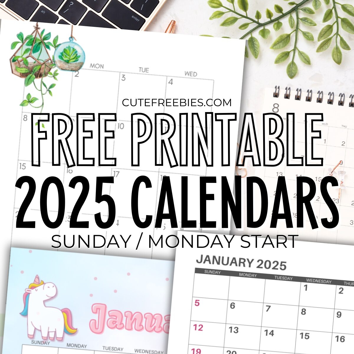 Free Printable Blank Monthly Calendar 2025