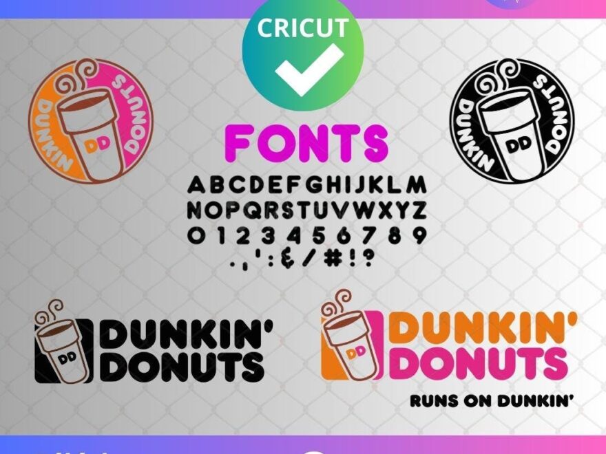 Download Template Dunkin Donuts Coffee Svg Dunkin Donuts Png Dunkin Logo Svg For Cricut Digital Files Digital Download SVG PNG Etsy