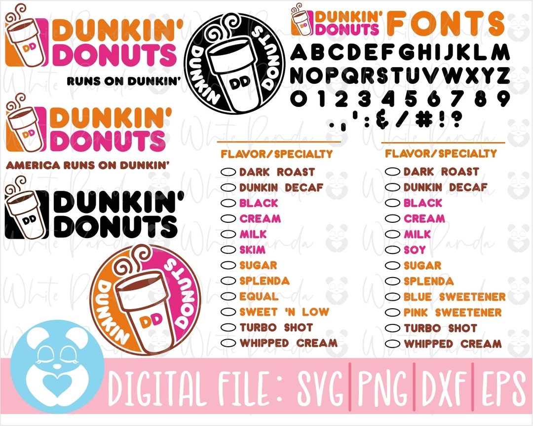 Blank Dunkin Donuts Symbol Printable