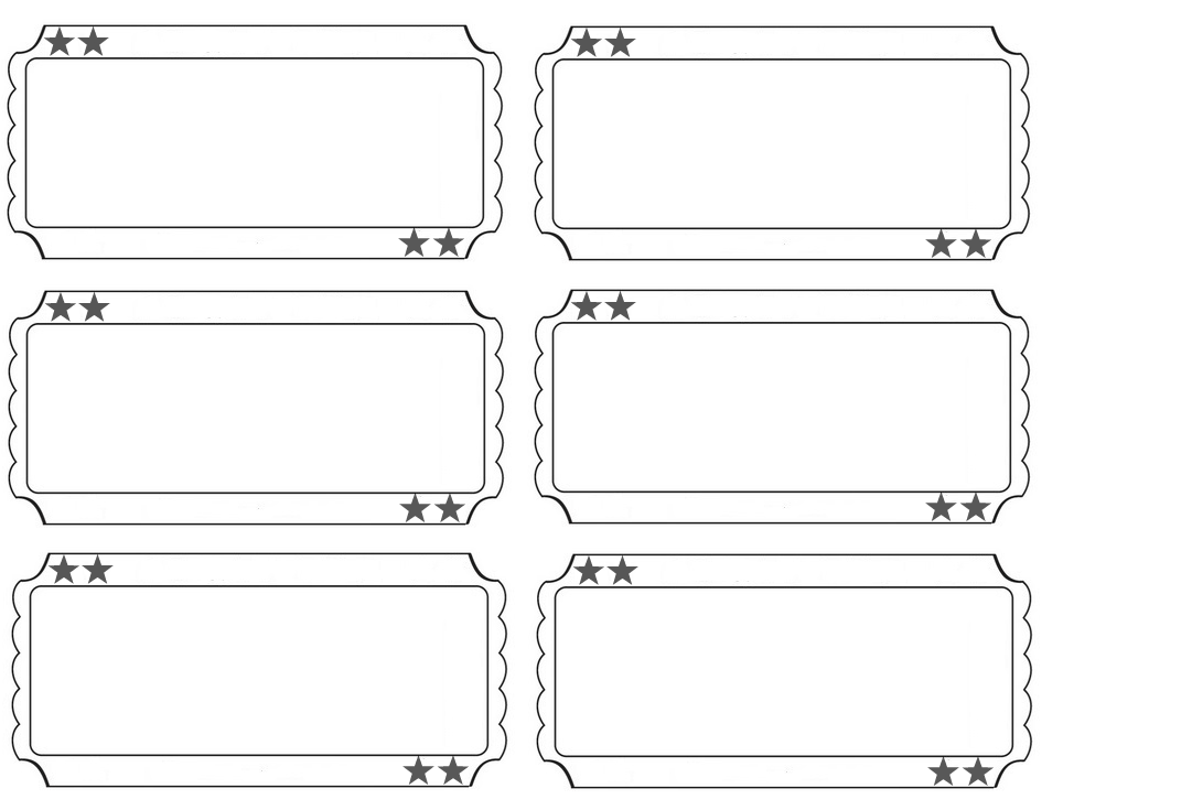 Editable Event Ticket Template Role Play Resource Twinkl Worksheets Library