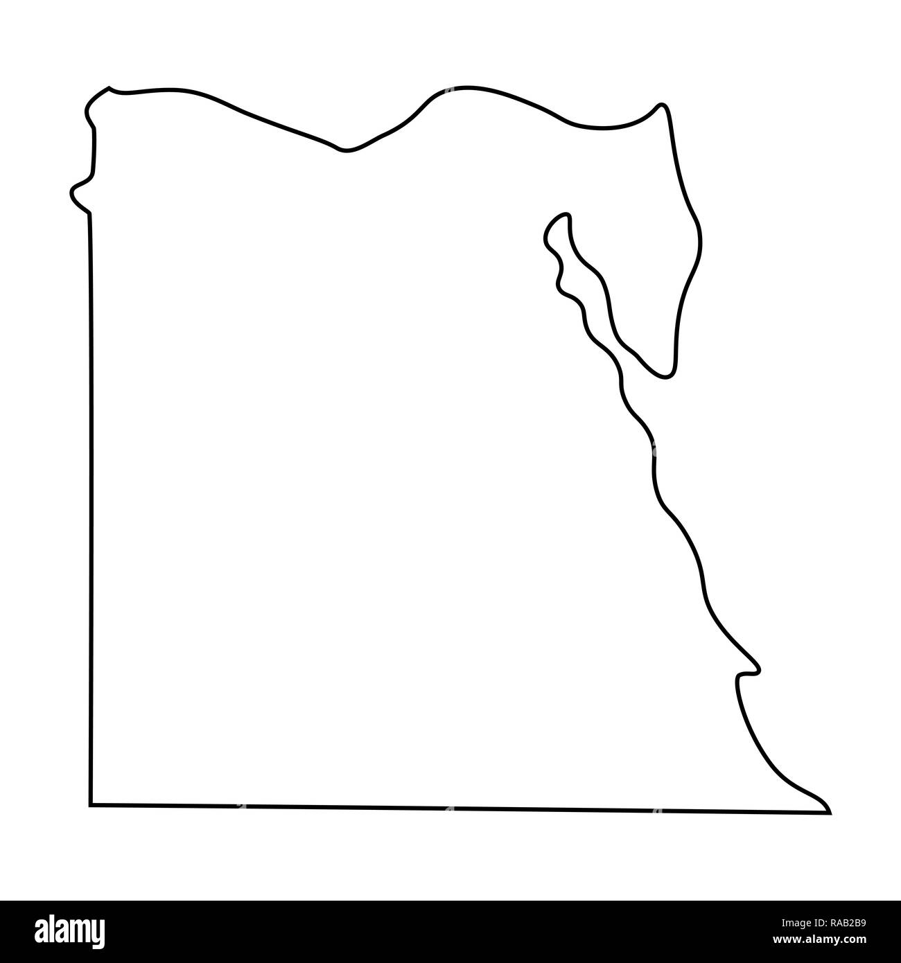 Egypt Map Black And White Stock Photos Images Alamy