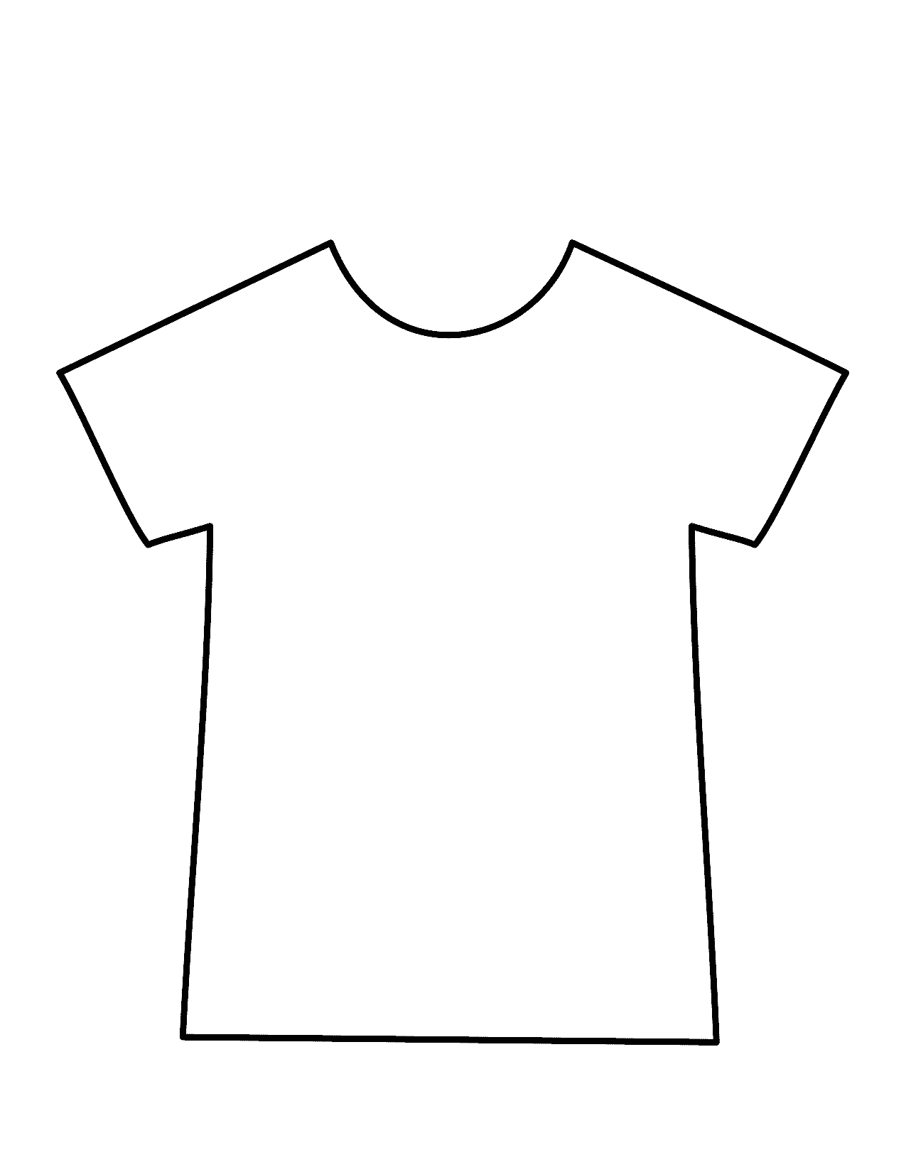 Encourage Creativity And Learning With A Printable T shirt Outline Template