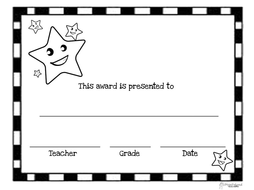 End Of The Year Awards 44 Printable Certificates Squarehead Teachers