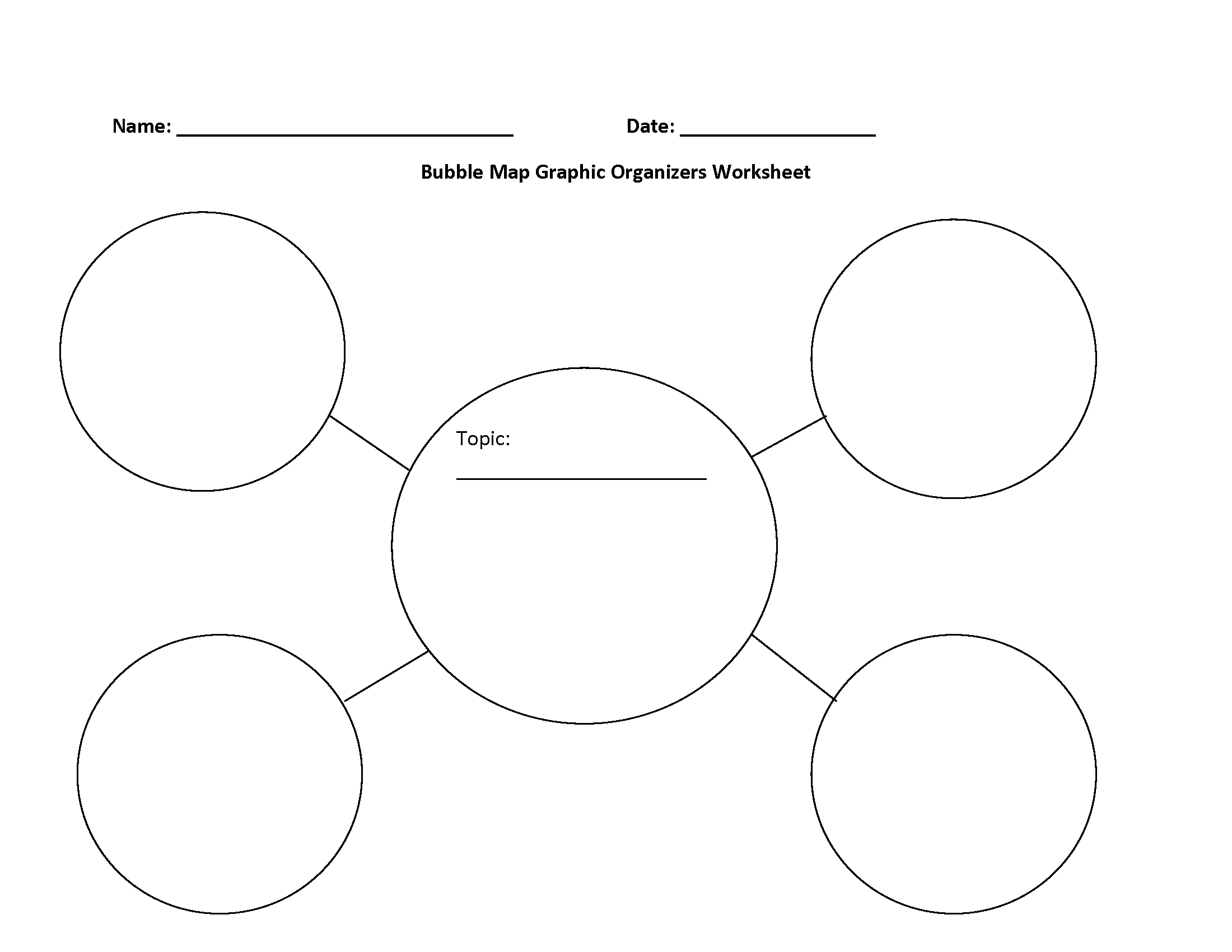 Printable Blank Graphic Organizer Template