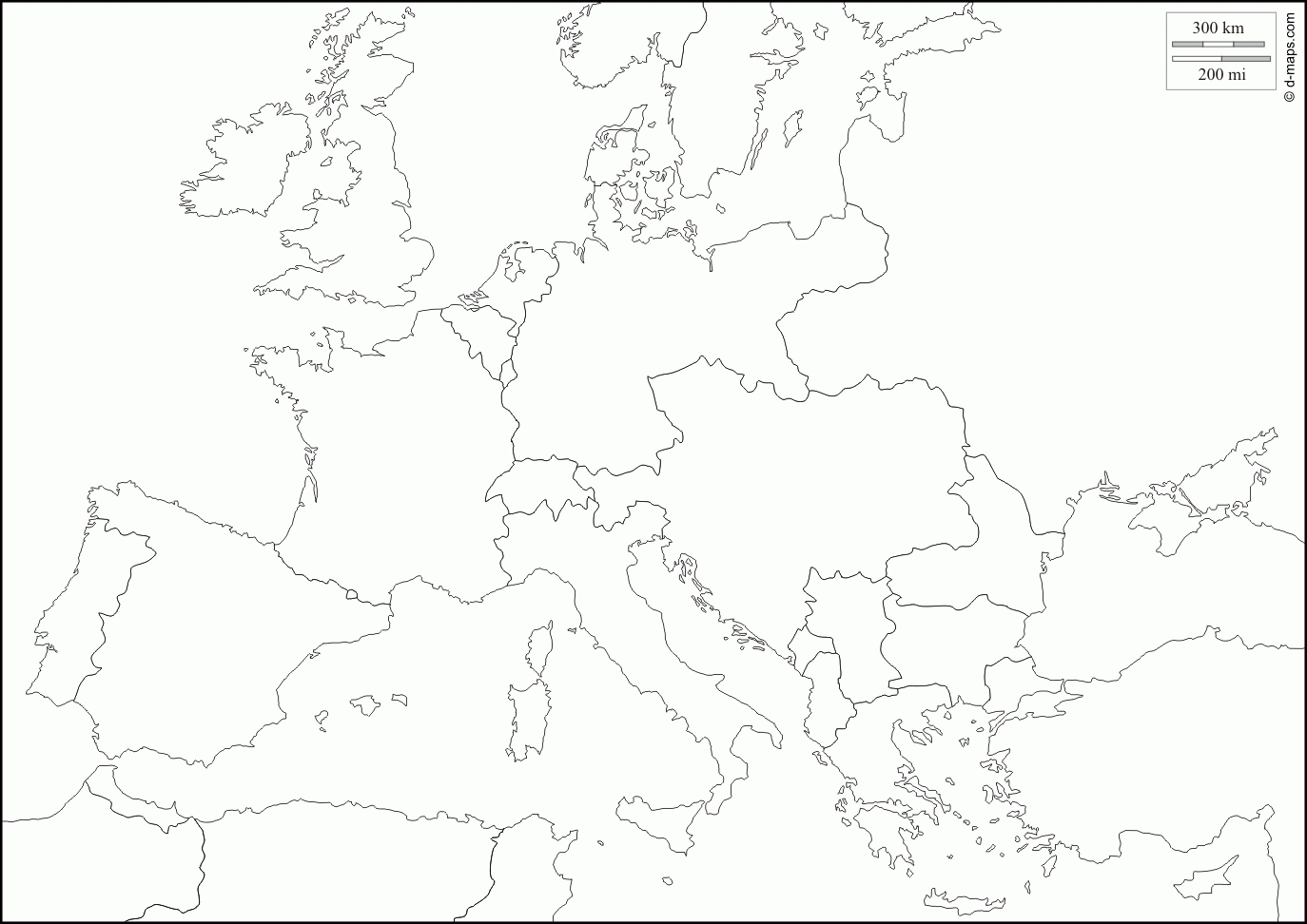 Europe 1914 Free Map Free Blank Map Free Outline Map Free Base Worksheets Library