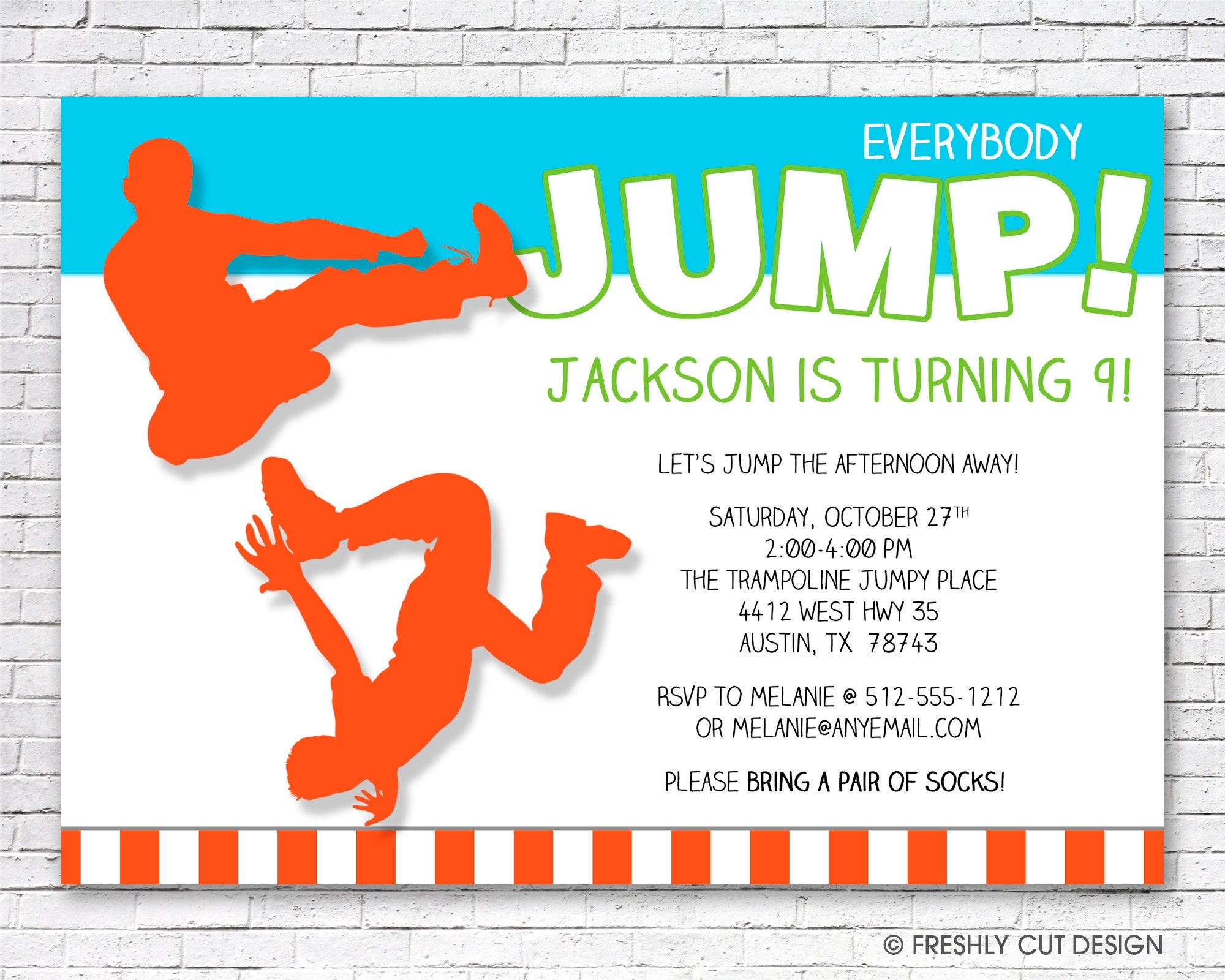 Blank Party Invitations Printable Jump