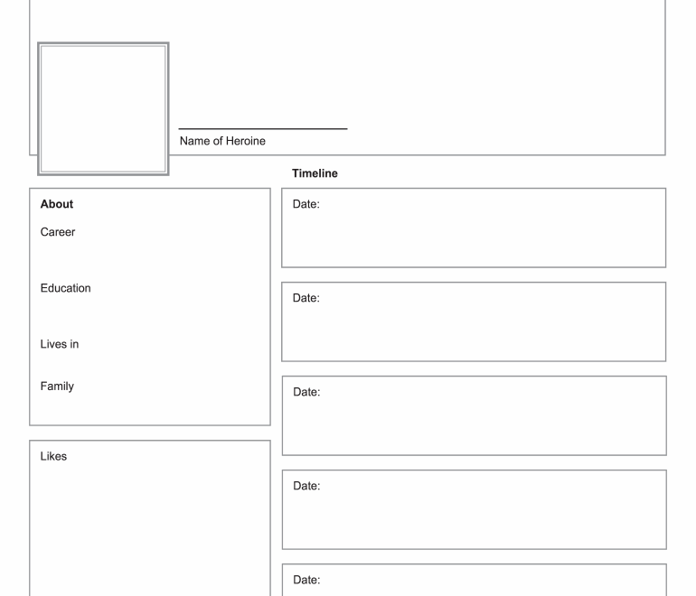 Facebook Profile Template Fill Online Printable Fillable Blank PdfFiller