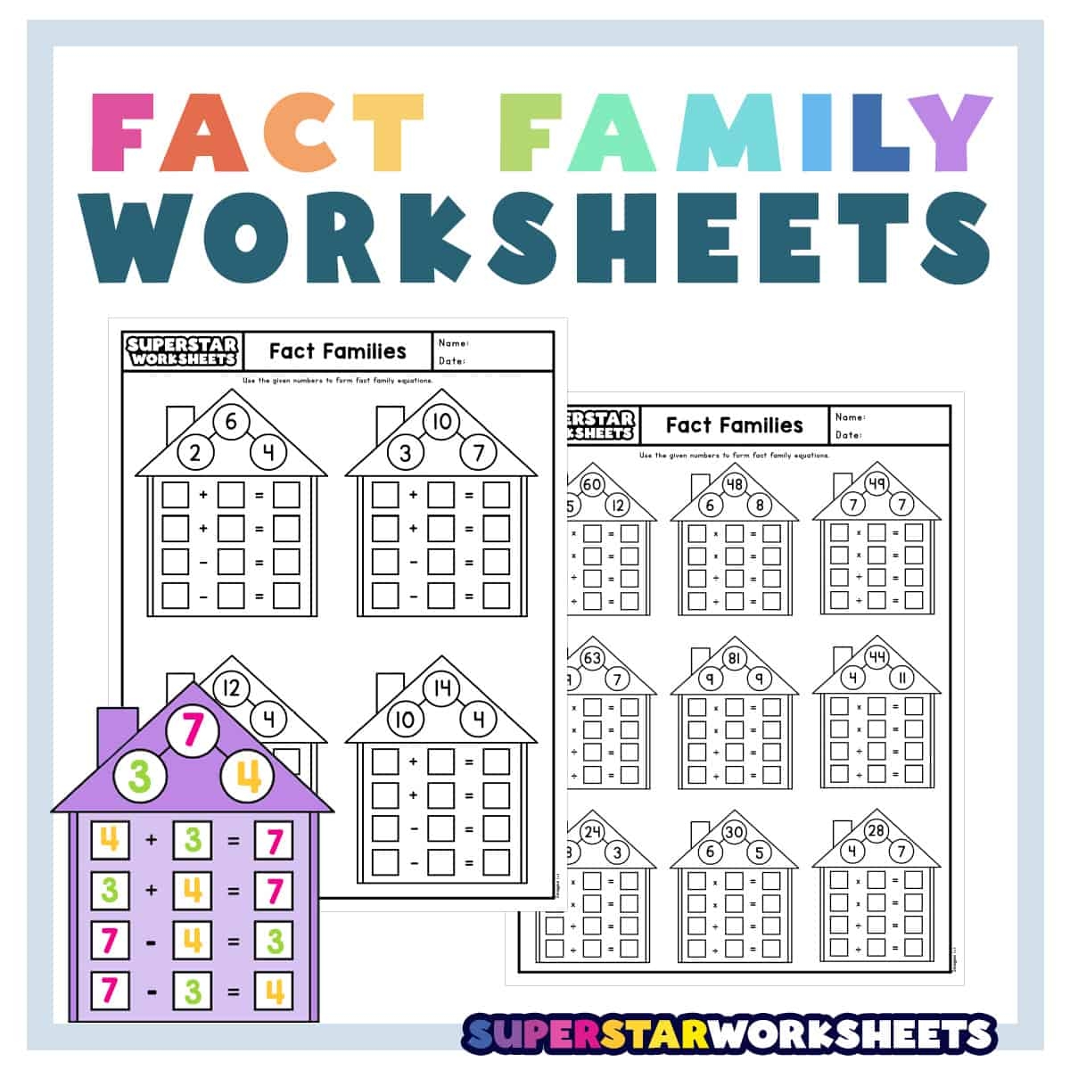 Multiplication Fact Triangles Printable Blank