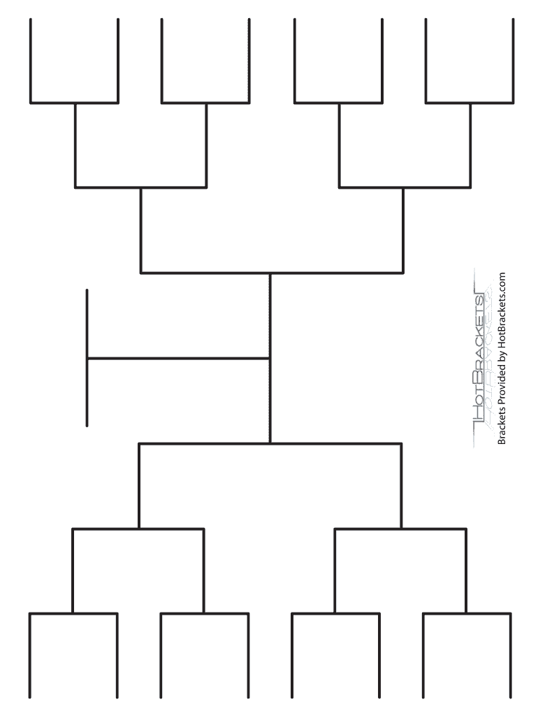 Printable Blank Sweet 16 Bracket